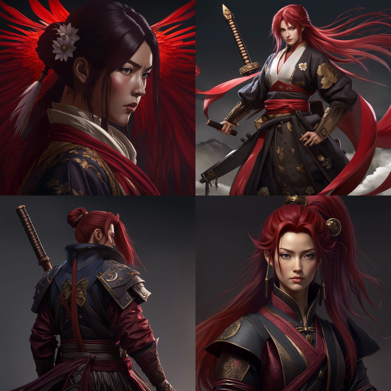 Himura Kenshin with Katana, Meiji Era Concept Art