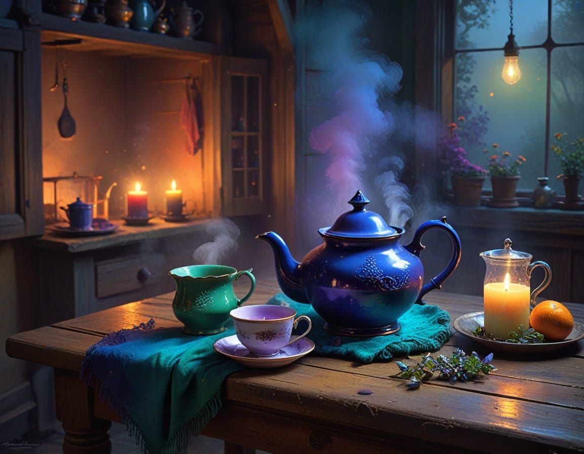 Whispers of a Rustic Night Scene in Muted Grunge Hues