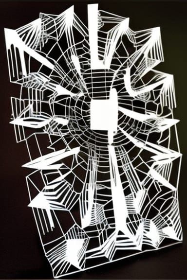 Complex 3D Music Graphic Score with Sacred Geometry