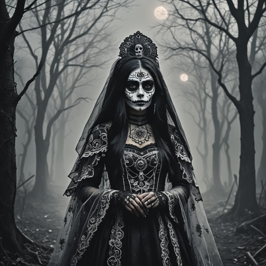 Dutch Catrina in Dark Fantasy Concept Art