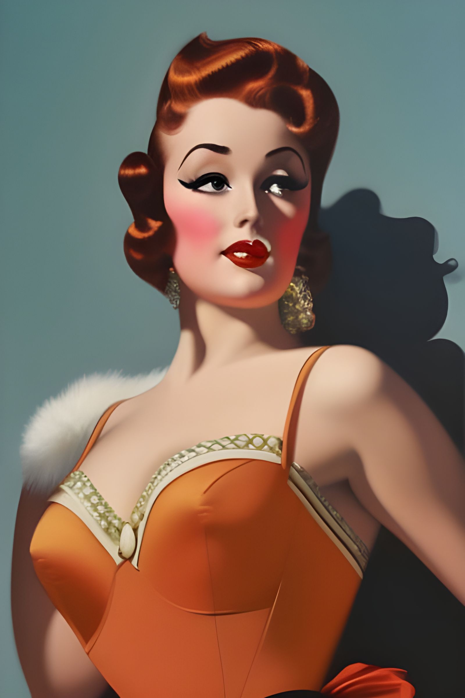 Vintage Pinup Girl in Gil Elvgren Style
