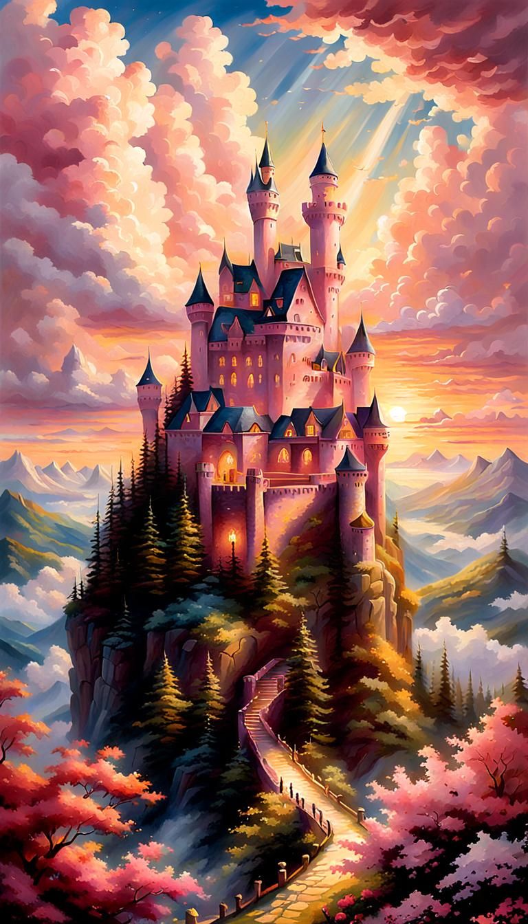 The last one (for today) has this beautiful sunrise sky colors.