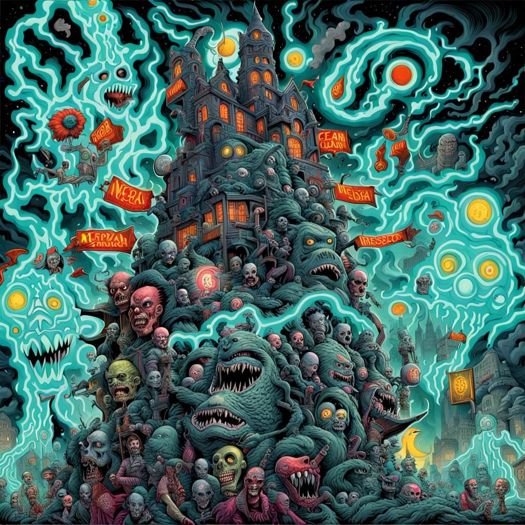 Horrific Sour Cream Godzilla Messiah Artwork