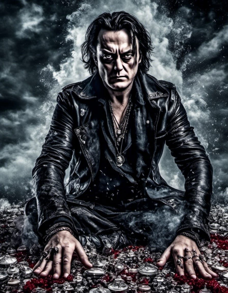 Dark Fantasy Portrait Radiating Inner Peace