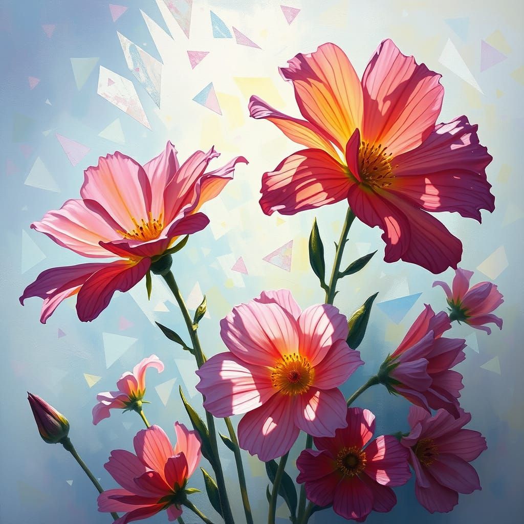 Impressionist Blooms in Vibrant Colors