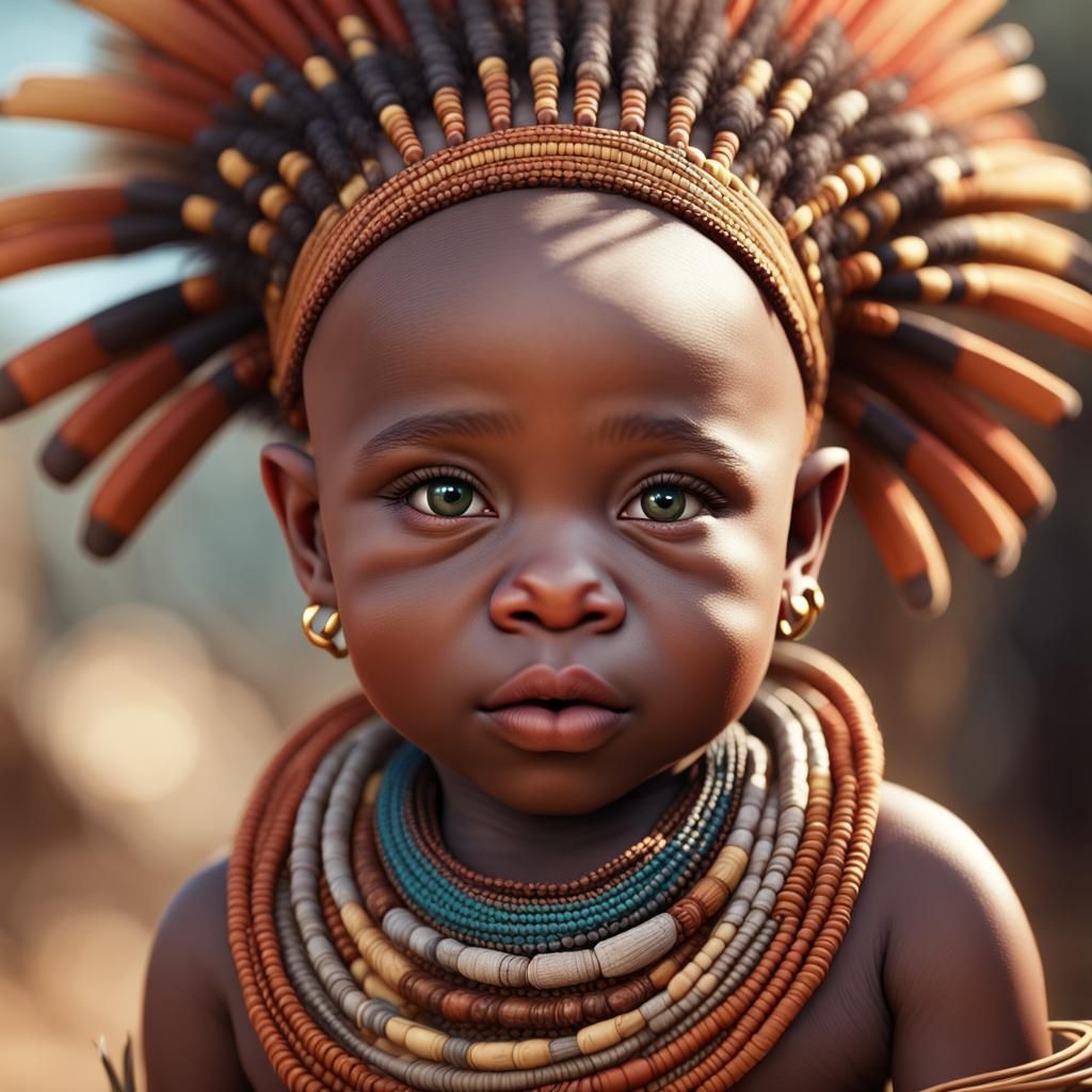 African tribe baby