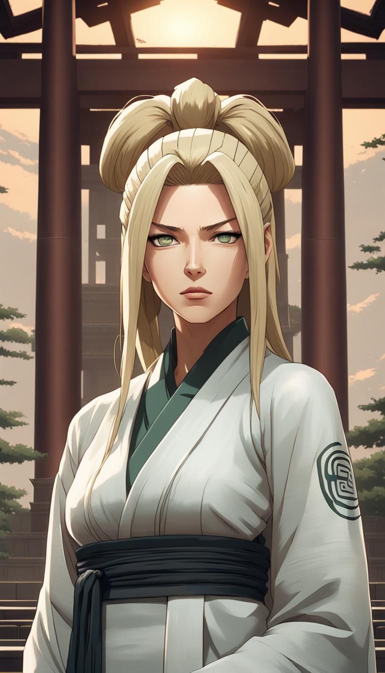 Tsunade Portrait in Anime Art Style