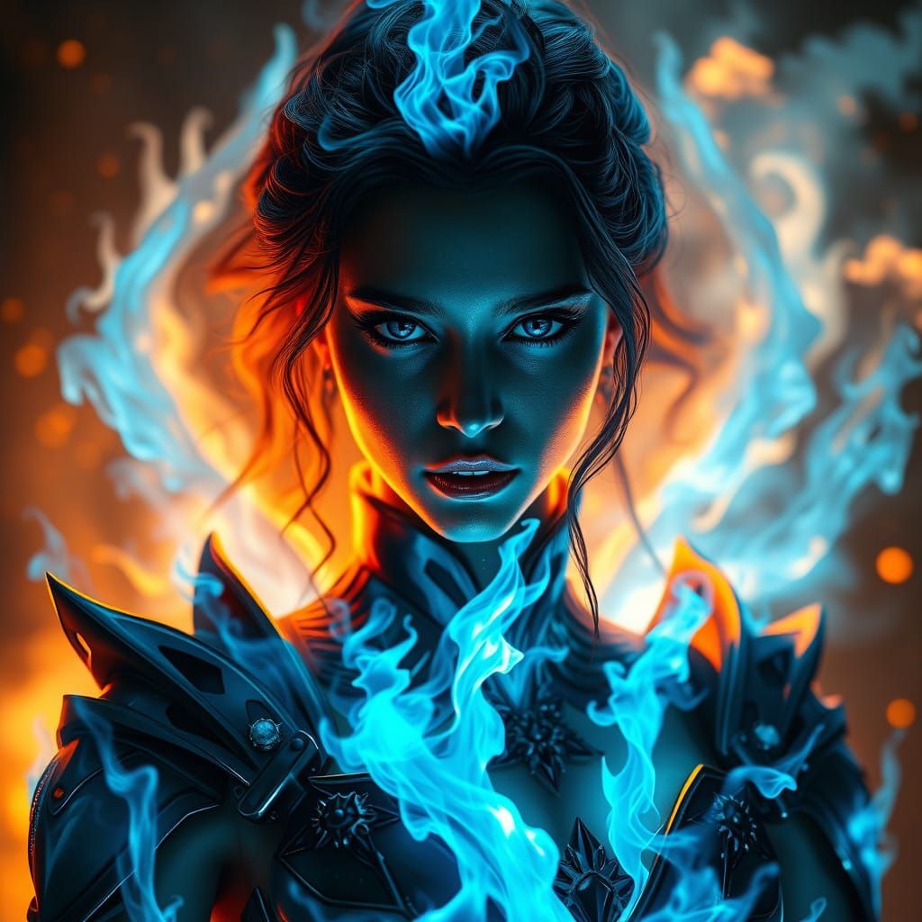 Sultry Fire Goddess Emerges in Cosmic Apocalypse