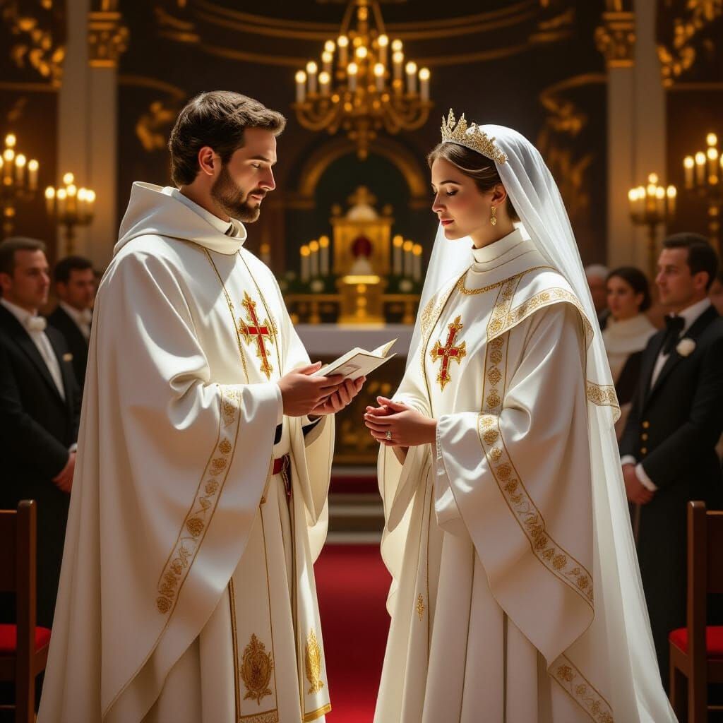Founding Vows Ceremony in 19th Century France