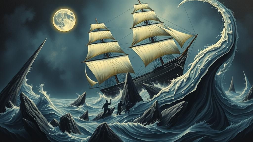 Frigate's Doomed Voyage on a Stormy Sea