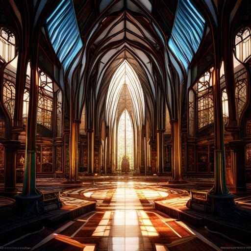 Dreamy Elven Atrium in Fantasy Concept Art