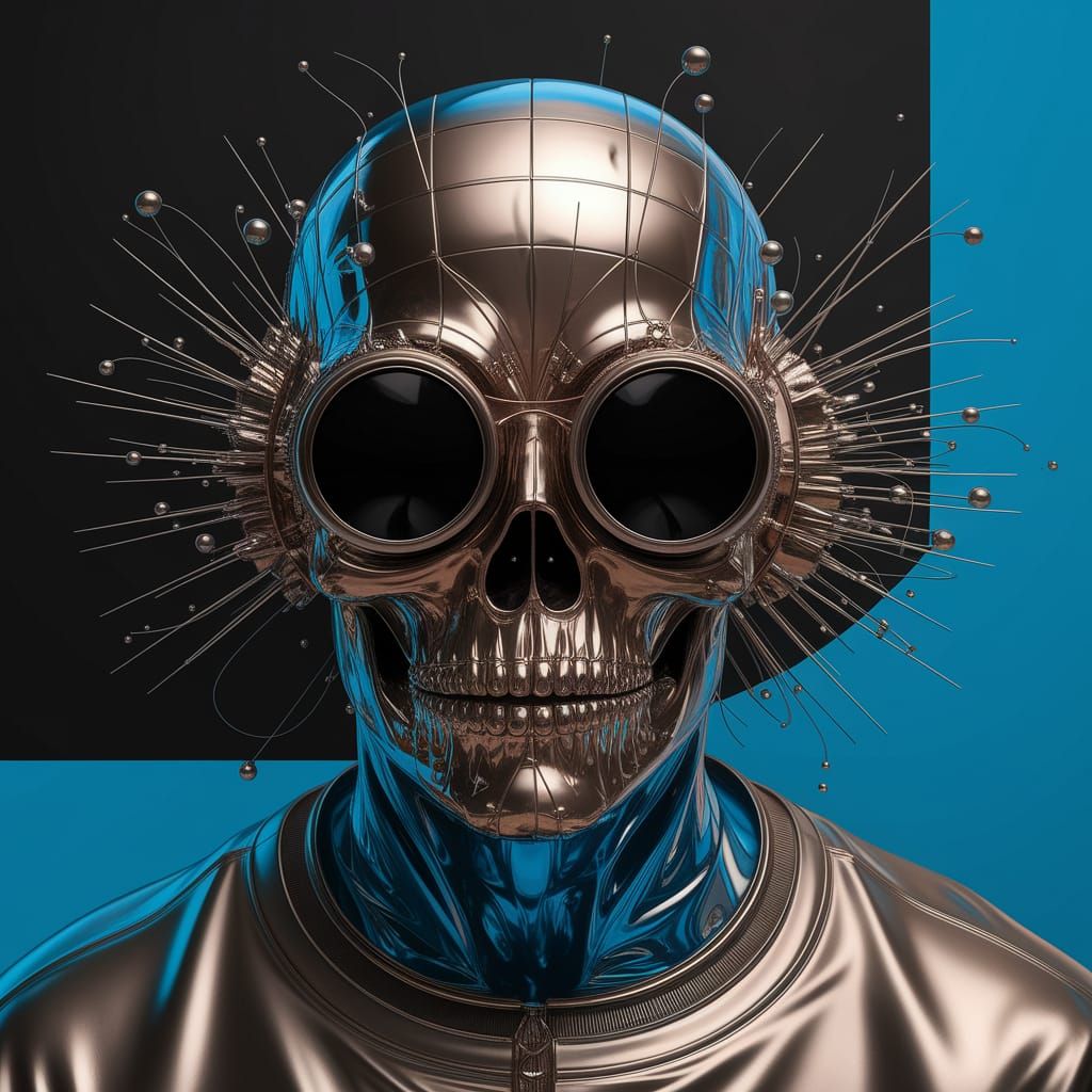 Obscure Bronze Abstract in Minimalist Surreal Style