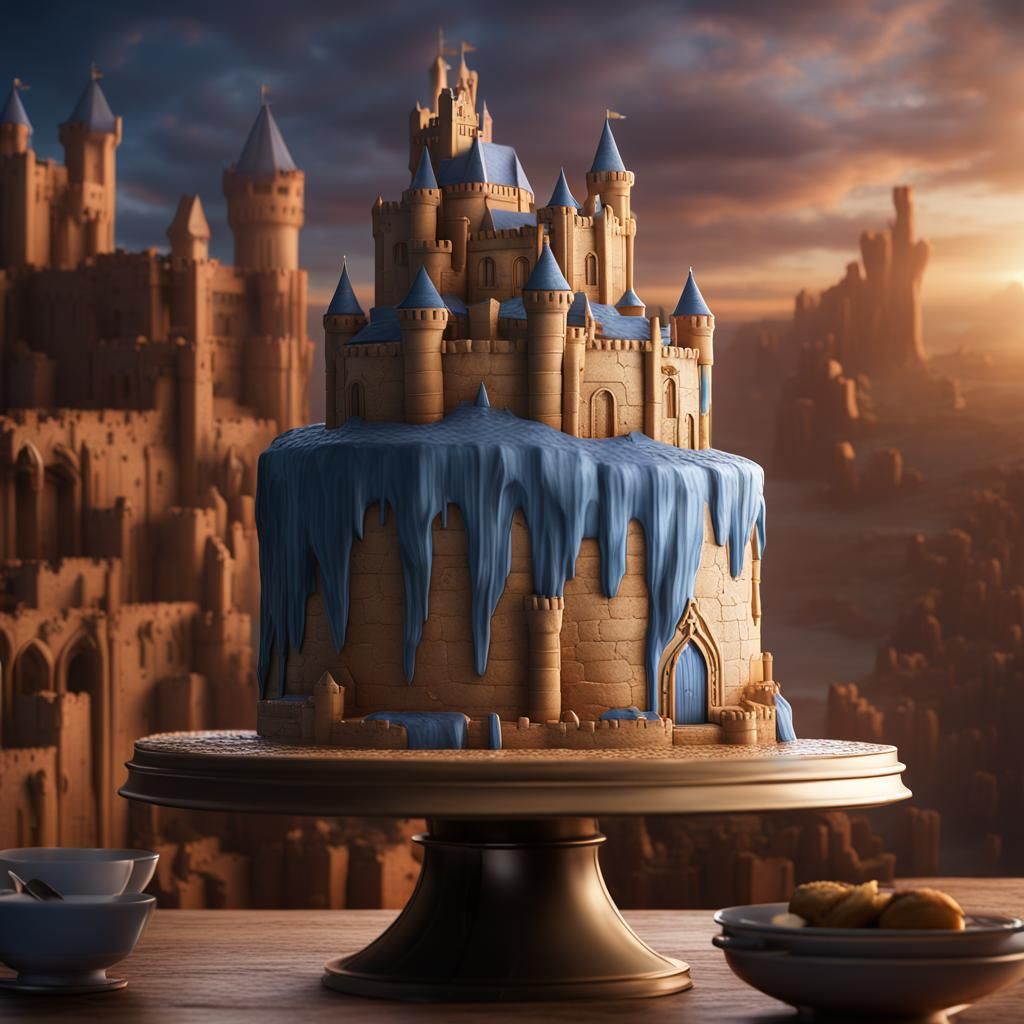 Cair Paravel Cake: Fantastical Concept Art