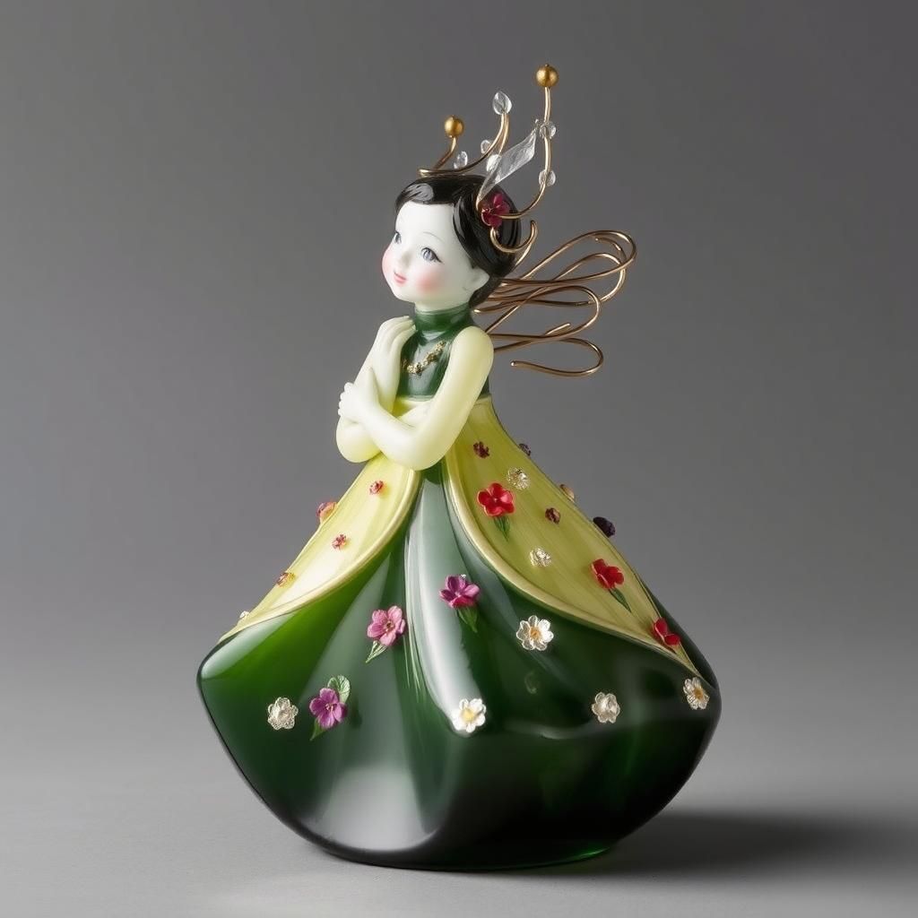 Enameled Glass Figurine: Delicate Art