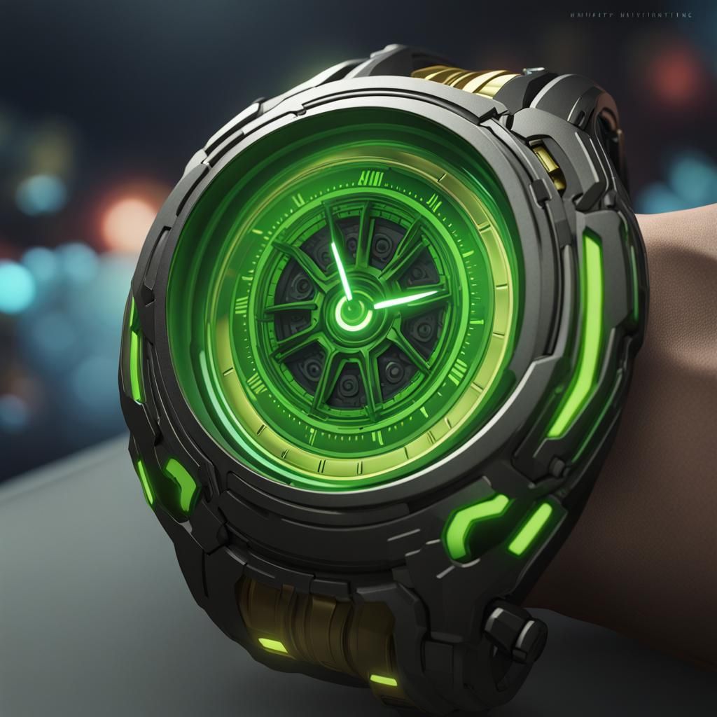 Omnitrix Alien Watch Concept Art in 8K