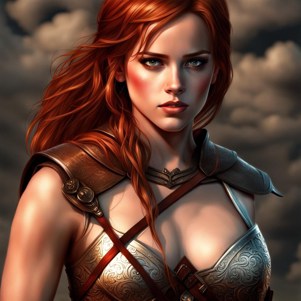 Kristen Stewart as a Warrioress