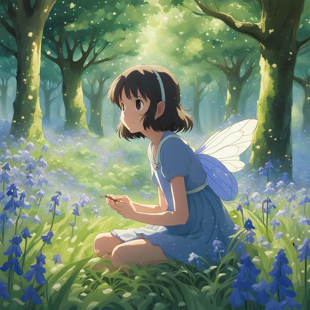 Fairy in Bluebell Field, Anime Key Visual