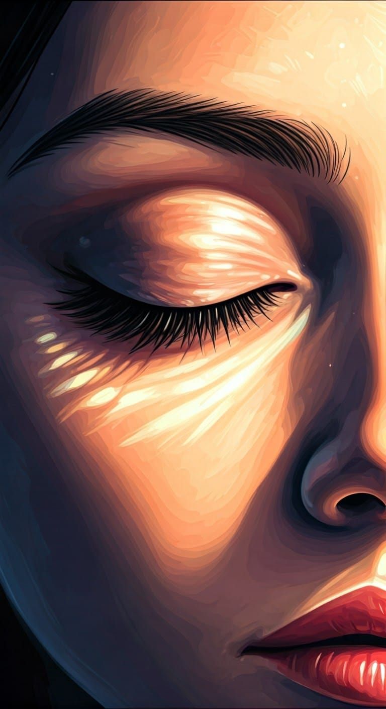 Ethereal Moment of Introspection in Soft Pastel Hues