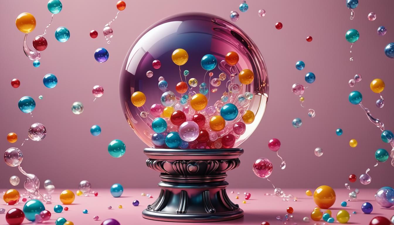 Candy Art Crystal Ball Sculpture
