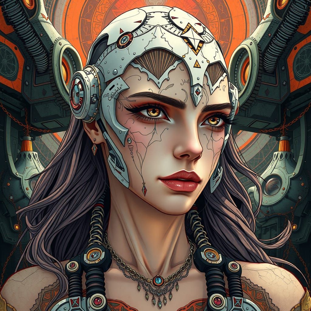 Perfectly Proportioned Digital Comic Portrait of Atlas