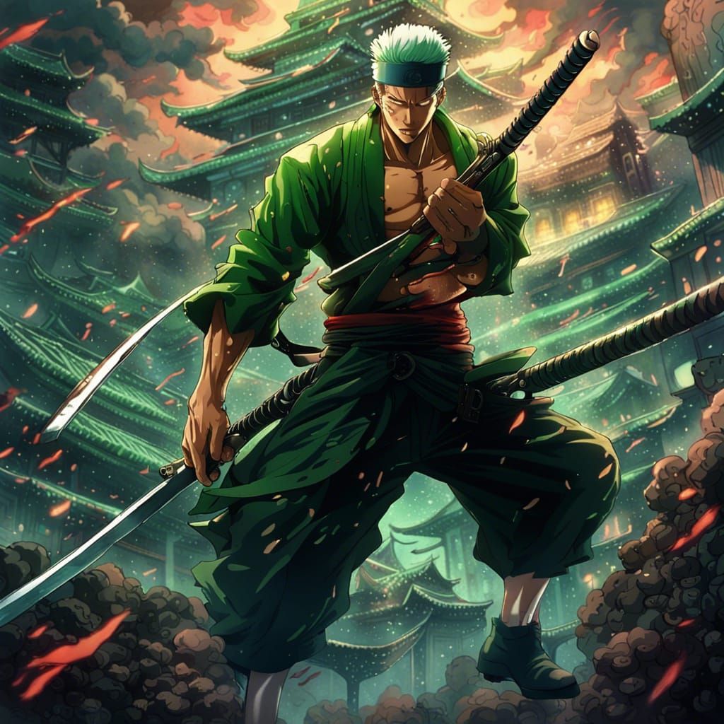 Roronoa Zoro: Epic Anime Key Visual