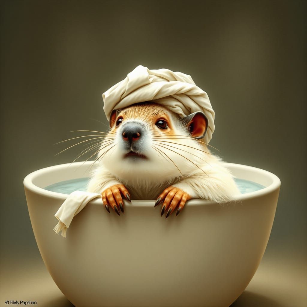 Marmot Bathtime: Art Nouveau and Children's Illustration
