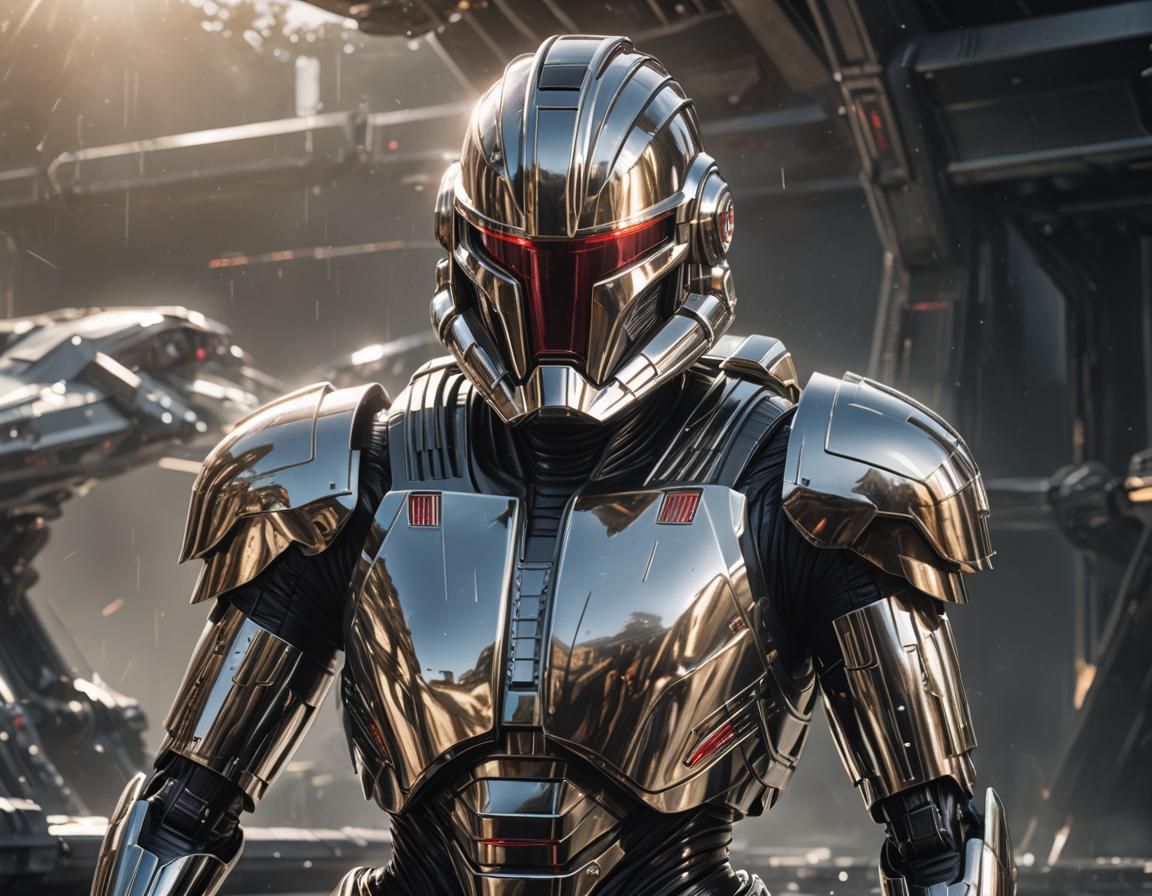 Battlestar Galactica Cylon in Sunlight: Digital Matte Painti...