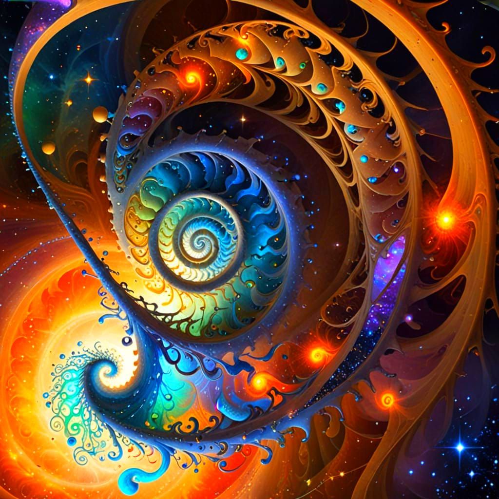 Cosmic Spiral Galaxy