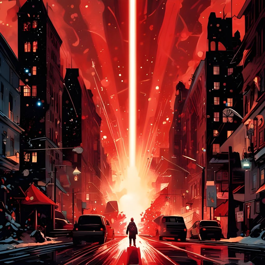 Final Journey: Digital Painting of Solitary Figure