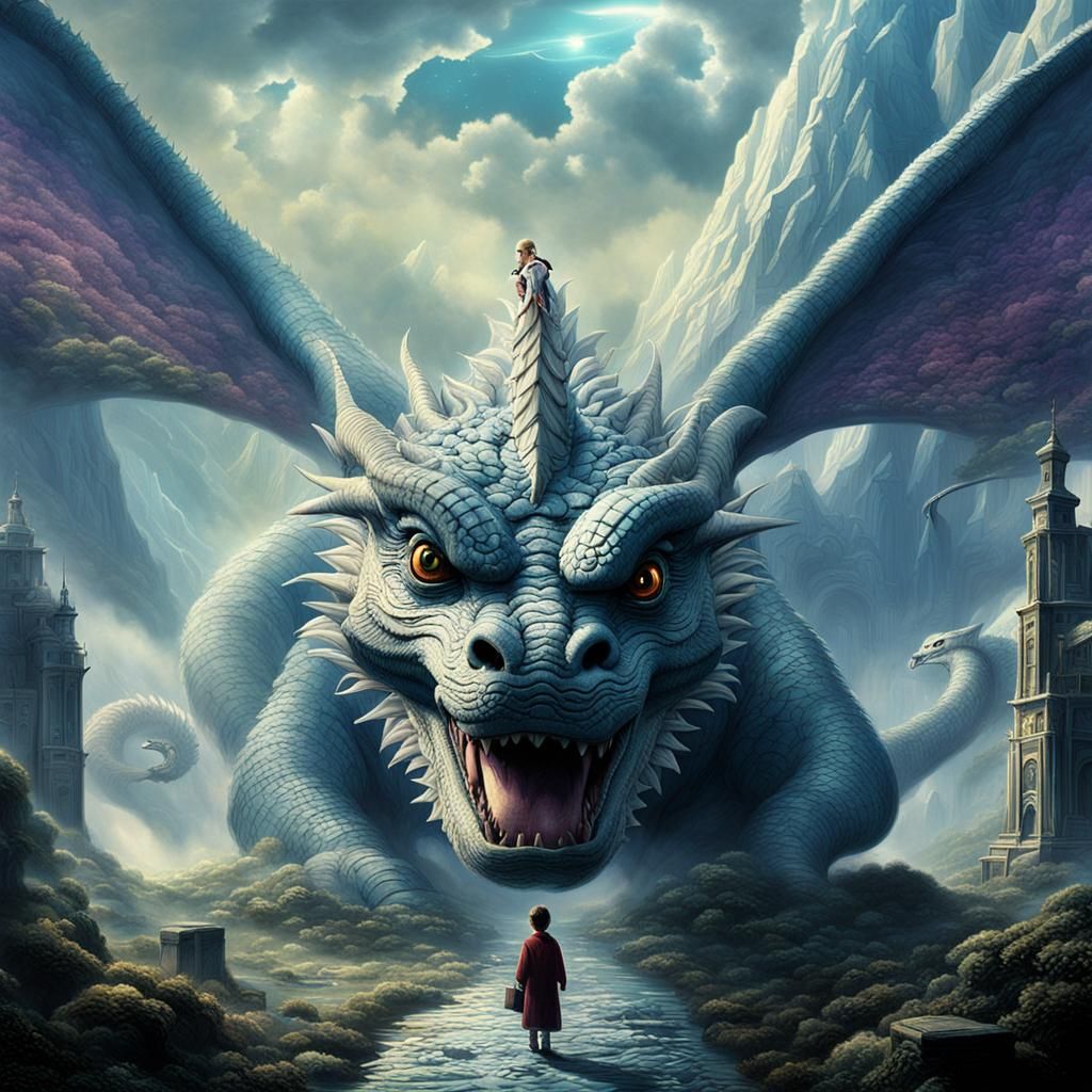 Epic Luck Dragon Digital Matte Painting