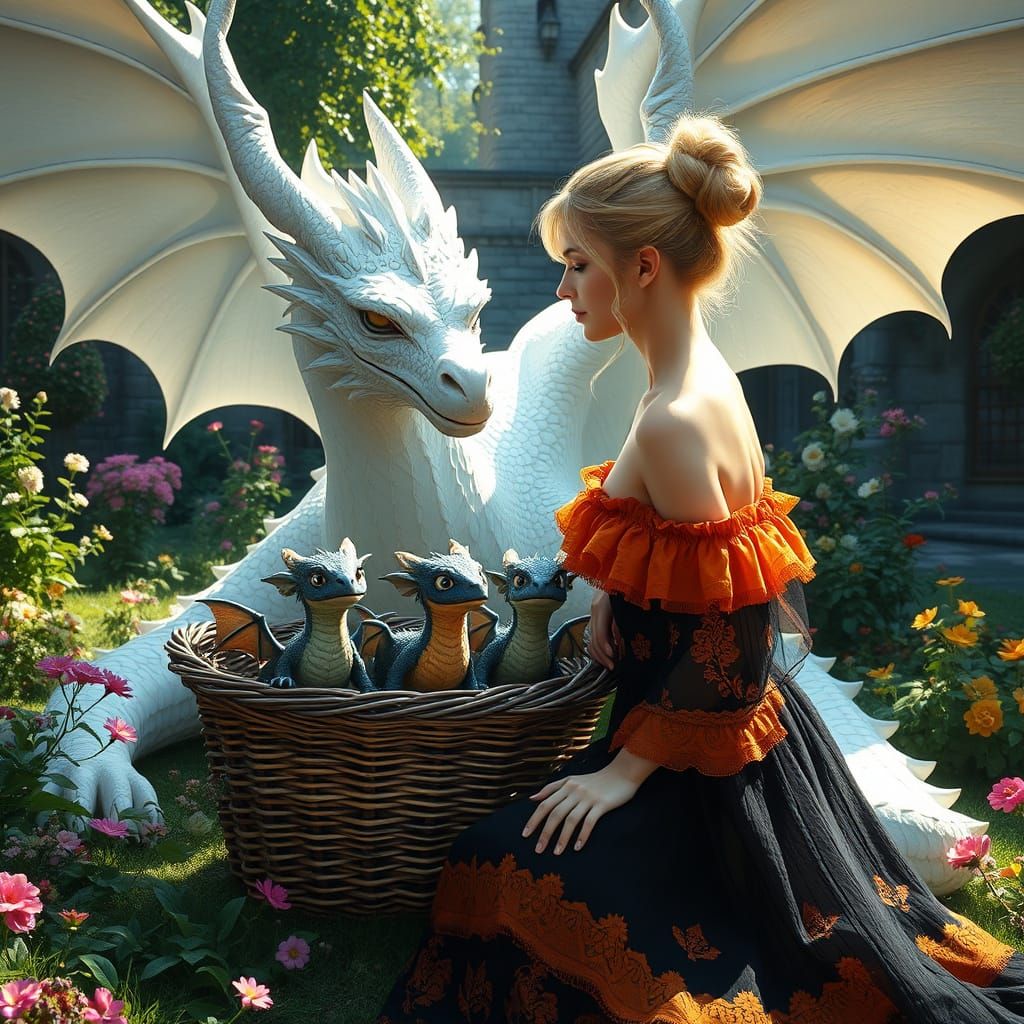 photorealistic sweet beautiful whimsical fauvist-style A whi...