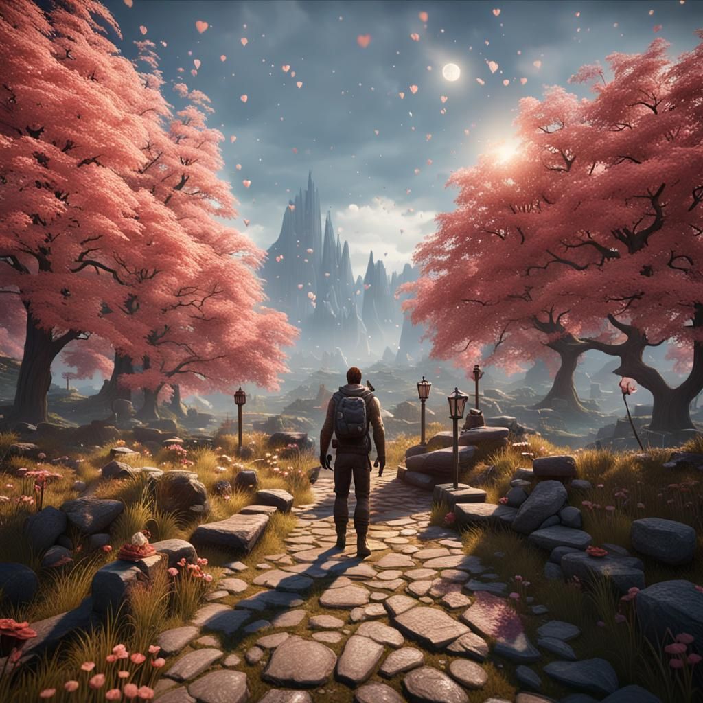 Soulmates Embrace: Epic 3D Game Cinematic