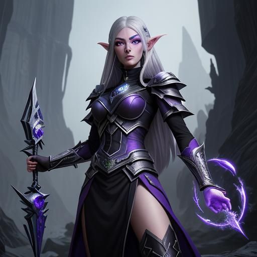 Half-Elf Sorceress Concept Art in Unreal Engine 5