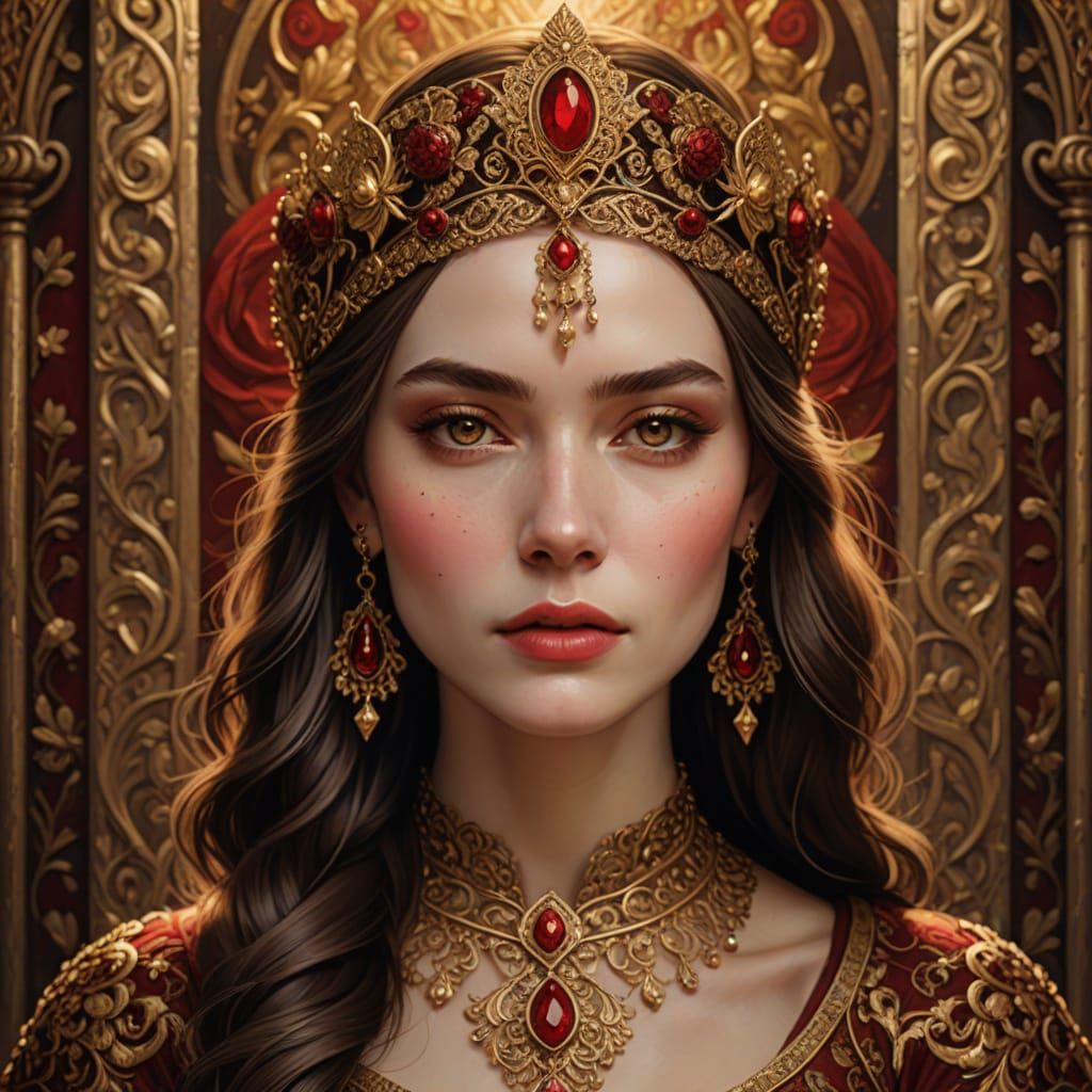 Elegant Medieval Fantasy Portrait in Photorealistic Digital ...