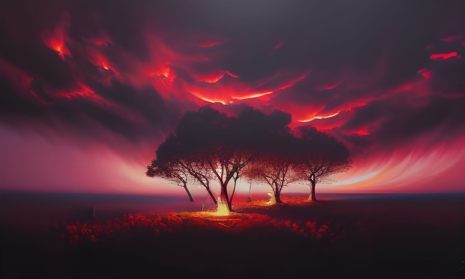 Hyperdetailed Dark Red Rose Glossy Painting