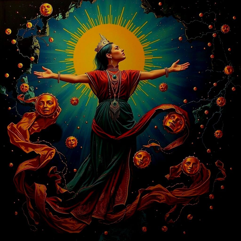 Serene Goddess of Time and Light