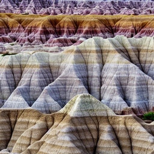 Dramatic Badlands Landscape
