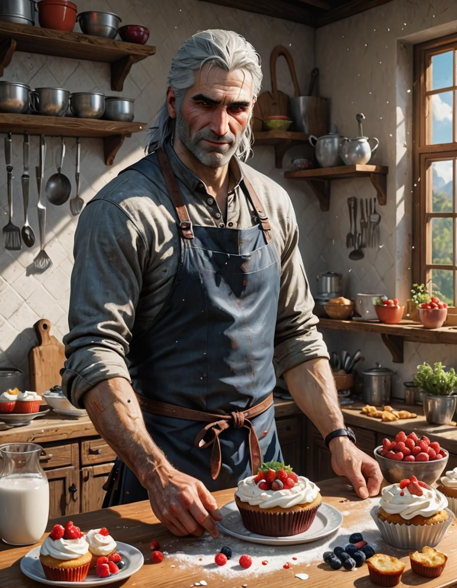 Geralt of Rivia: Baking at Home