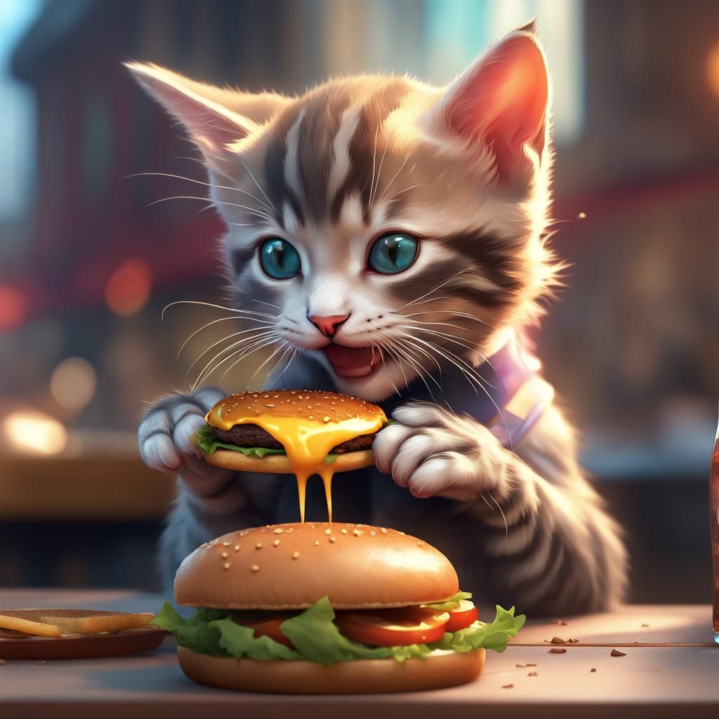 Noms! I Can Haz Chezburger!