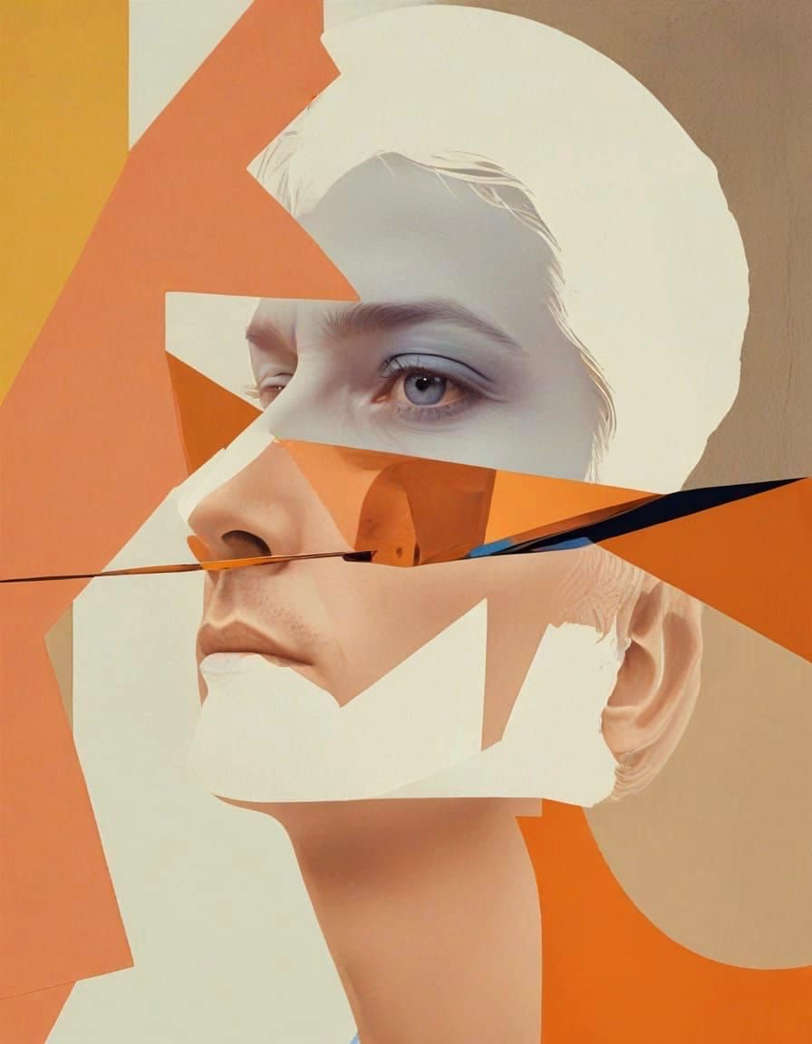 Mad Man in Stylized Space Age Realism