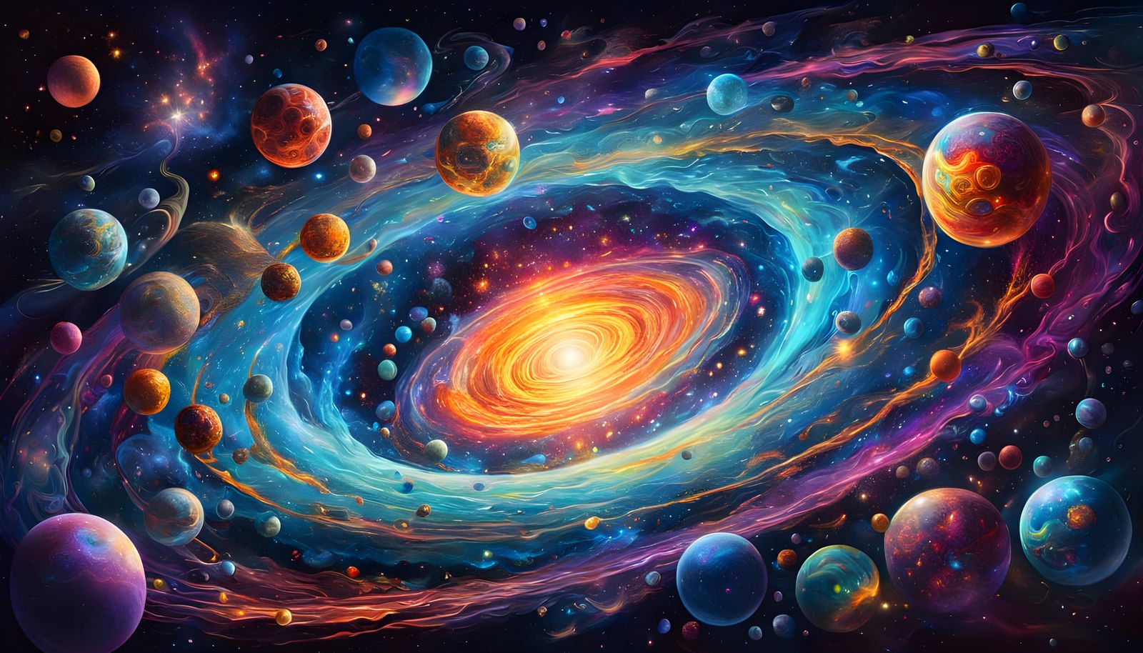 Universe Inside a Particle: Holographic Cosmic Illustration