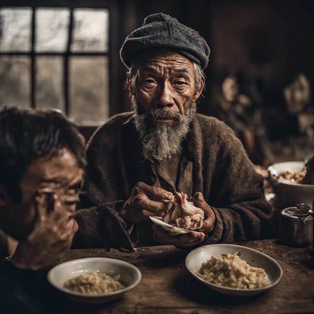 Impressionistic Family Dinner in Cozy Home