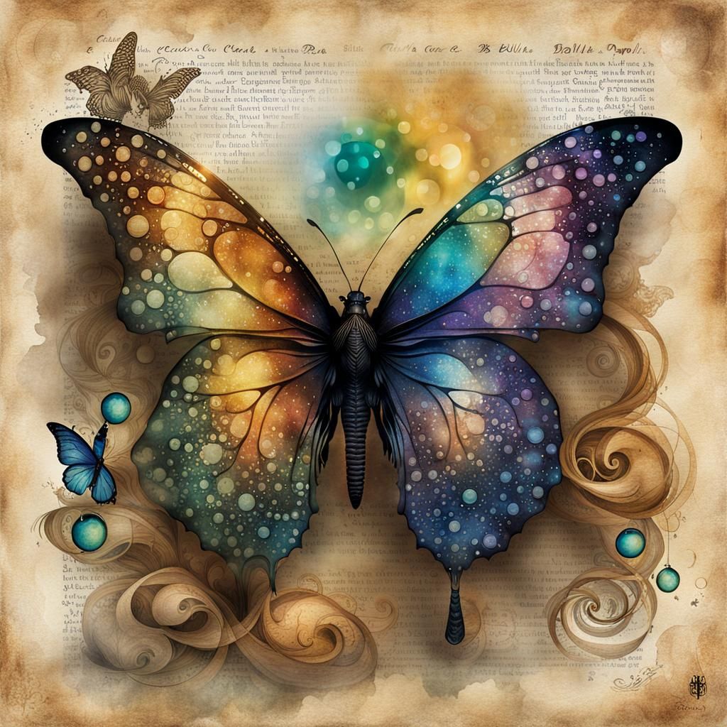 Hogwarts Witch Casting Butterfly Bubble Spell