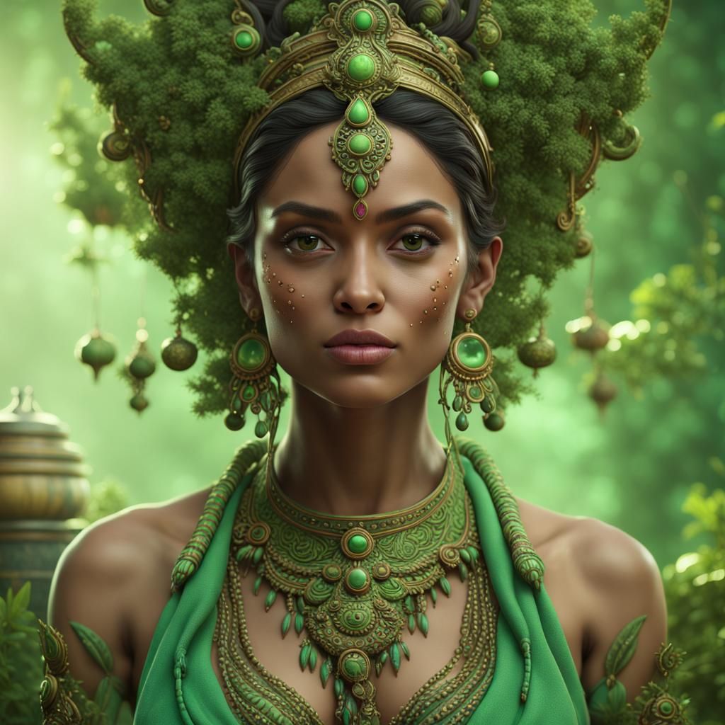 Ayurvedic Medicine: Detailed Matte Painting in 8k