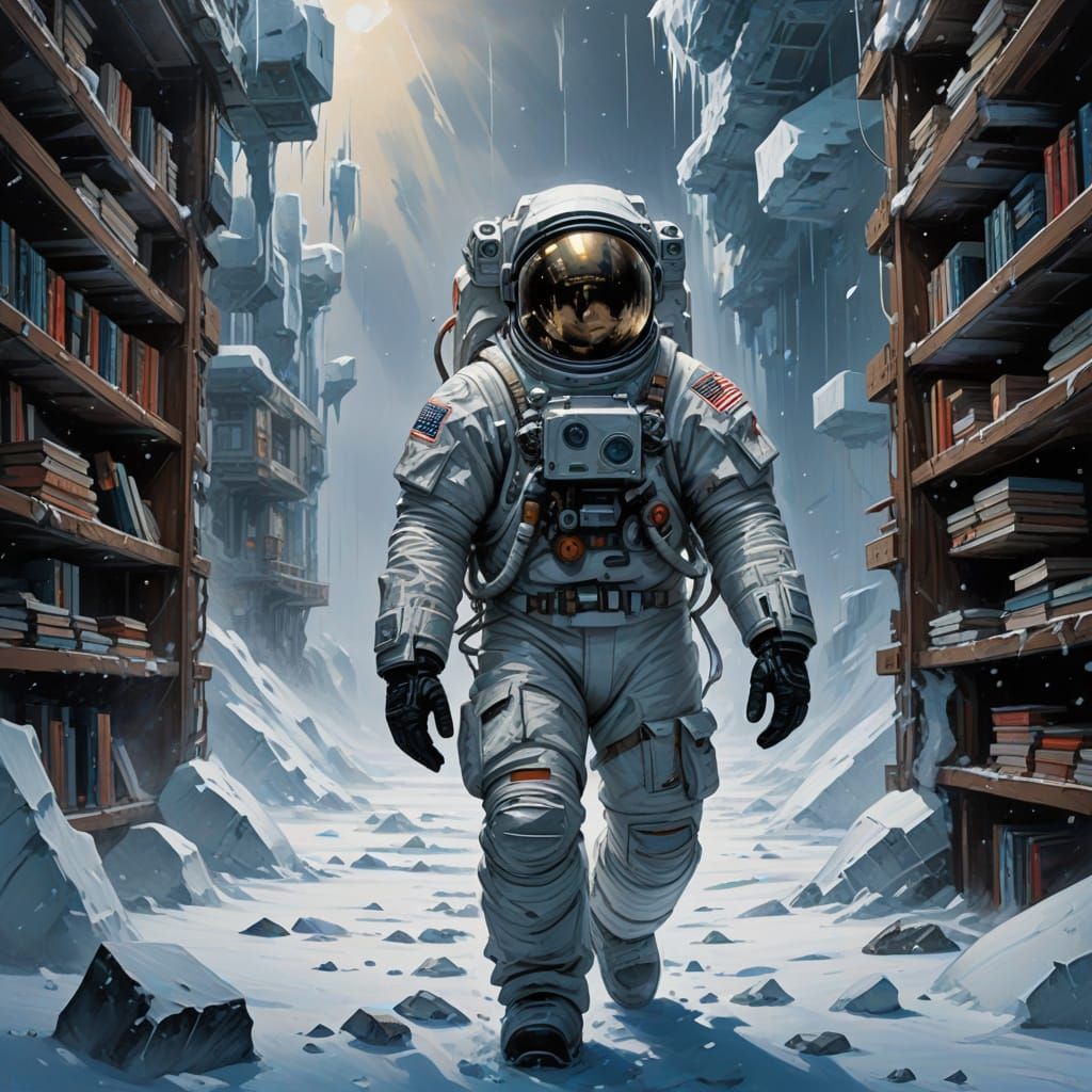 Astronaut Finds Serenity in the Arctic Library
