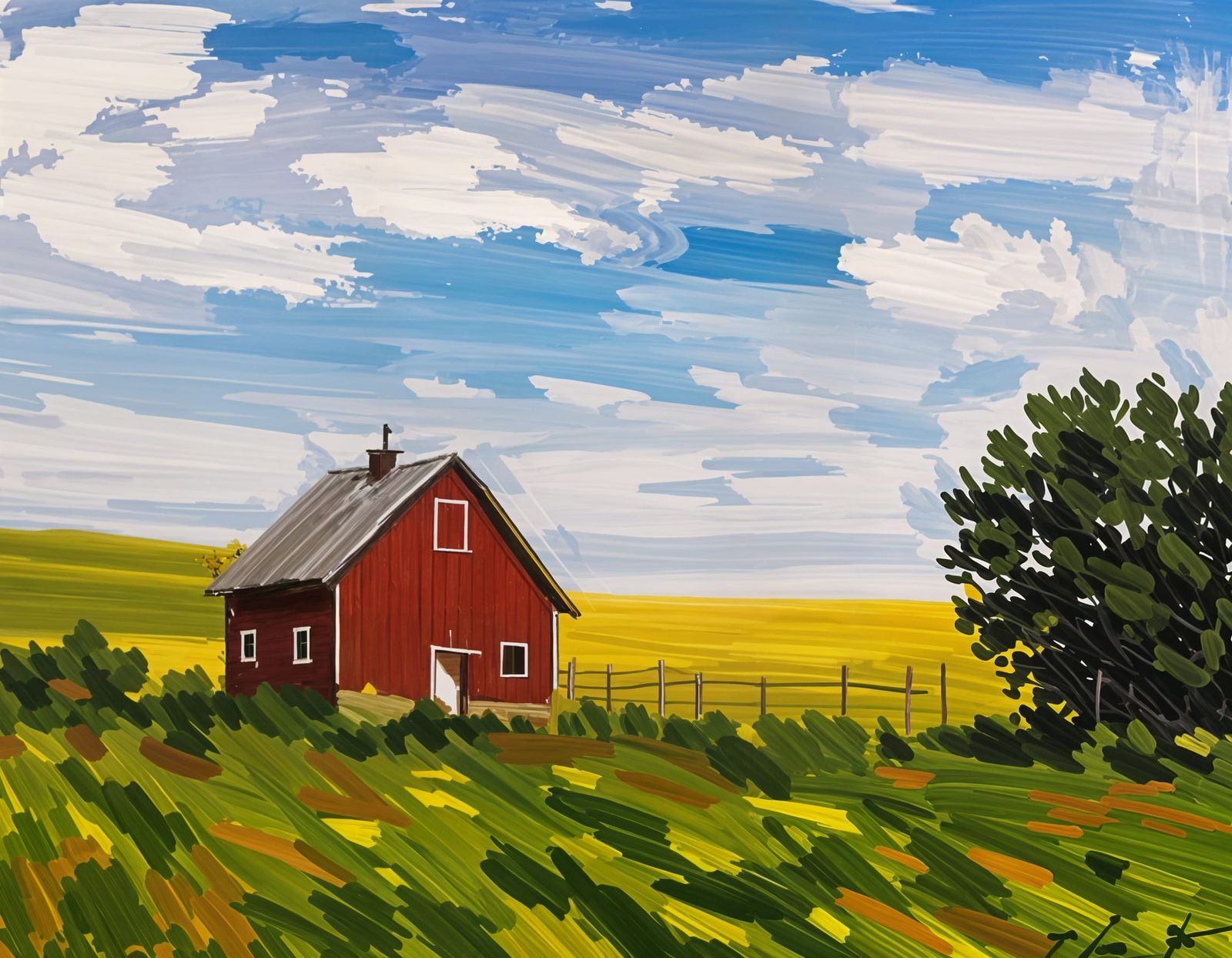 Smooth Brushstrokes in Oil Painting Style