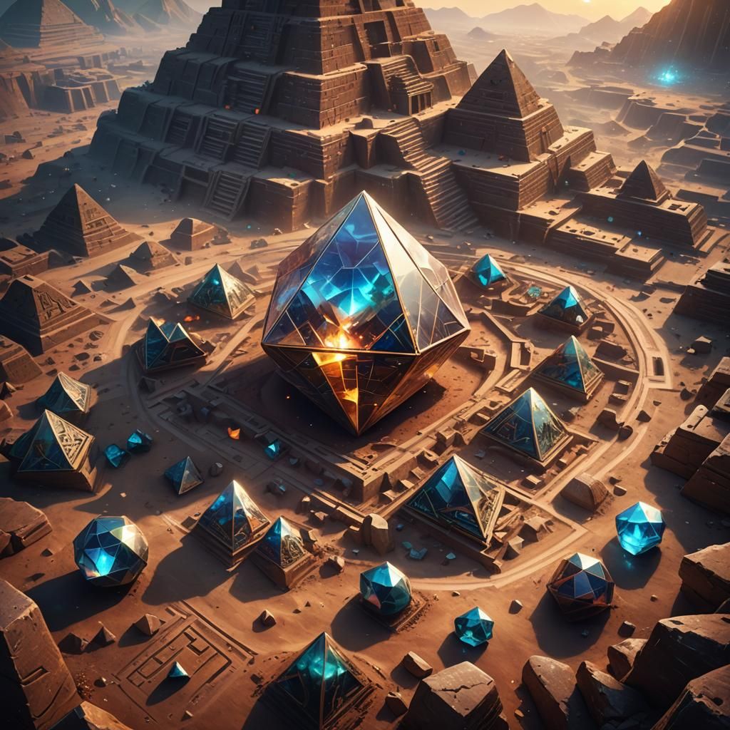Diamond Hedron in Pyramid Mine: Concept Art