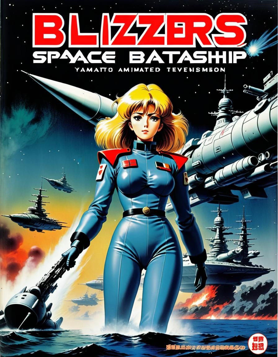 Space Battleship Yamato Comic Book Cover