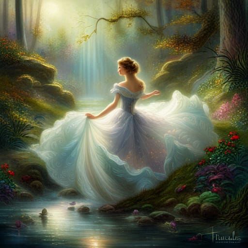 Underwater Princess in Ethereal Fantasy Style