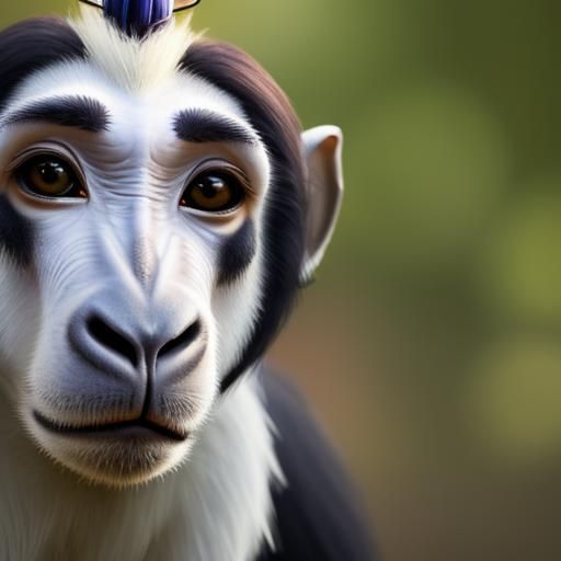 Monkey Unicorn Hybrid in Professional Photography Style
